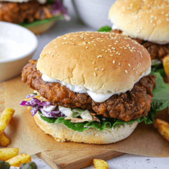 Fried Chicken Burger at KFC, Chennai