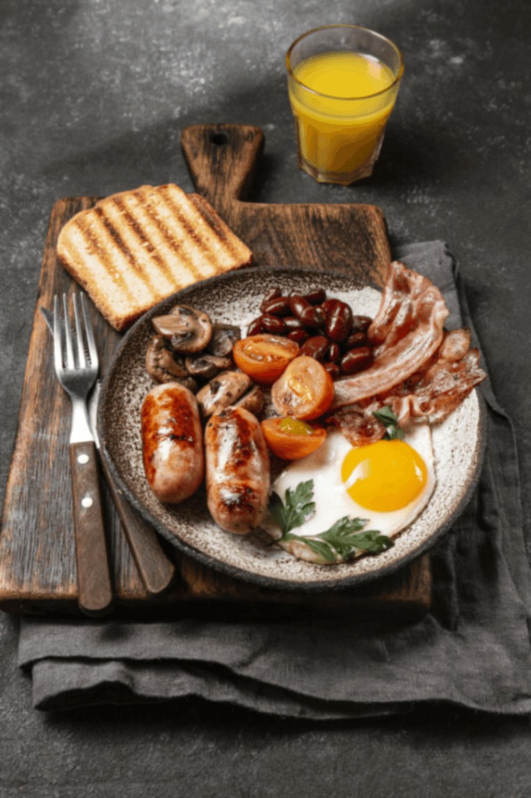 English Breakfast in New Delhi