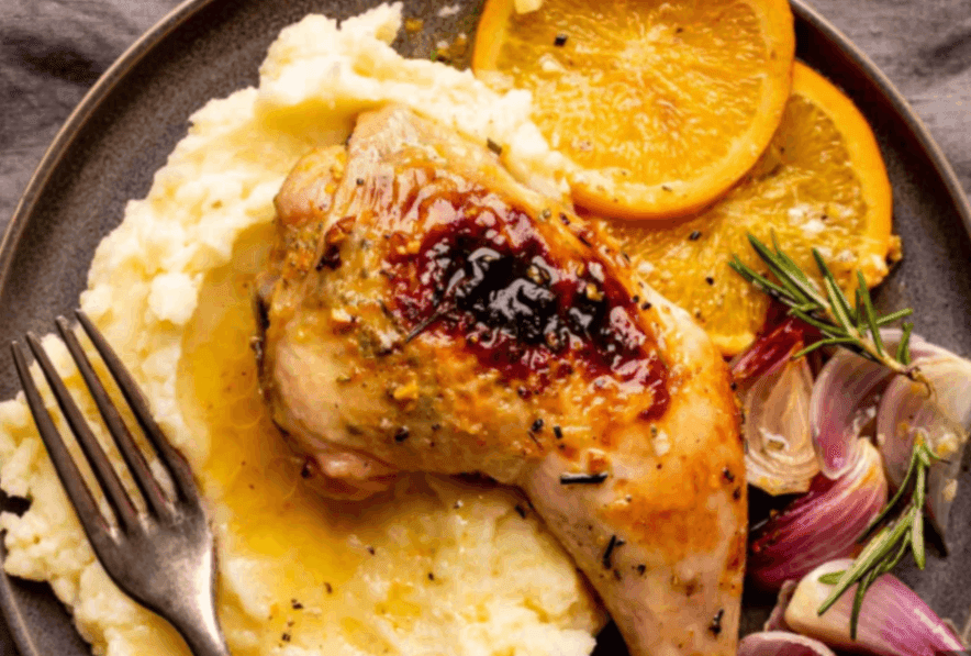 Roast Chicken Leg With Rosemary Jus at Zoey's: Good Vibes Only, Bengaluru