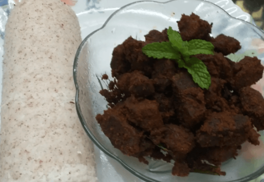 Puttu And Beef fry at MINT FLOWER RESTAURANT, Sultan Bathery