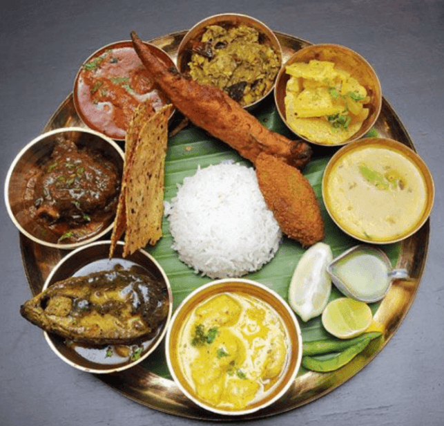 Bengali Thali in Kolkata