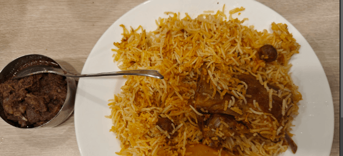 Royal Mutton Biryani And Mutton Chap in Kolkata