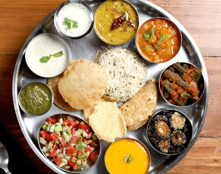 Pure Vegetarian Thali at The Rameshwaram Cafe @ JP Nagar, Bengaluru