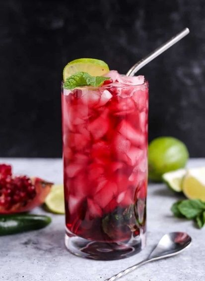 Pomegranate Mojo Mocktail in Kottayam
