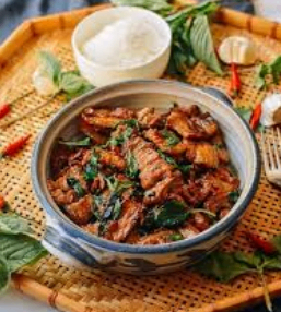 Crispy Pork With Basil