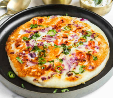 Butter Podi Onion Uthappam at Murugan Idli Shop, Madurai
