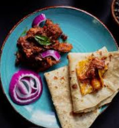 Ghee Roast Kathal With Malabar Paratha in Gurugram