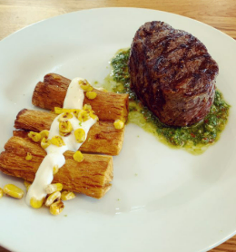 Slice Beef Steak With Cassava in Kannur