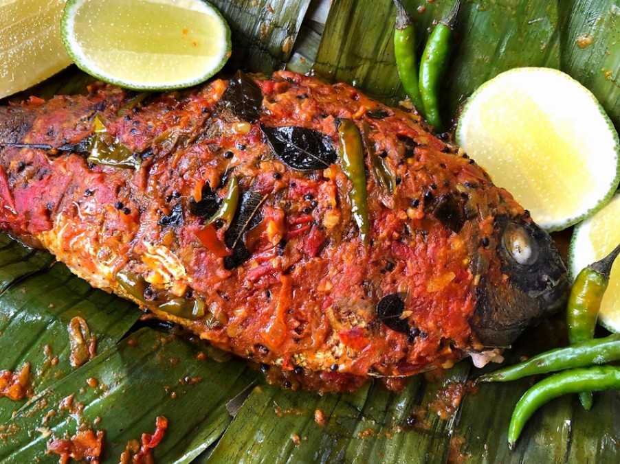 Fish Pollichath in Thiruvananthapuram