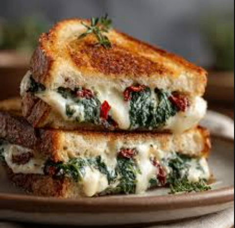 Ricotta Tomato Chilli Sandwich