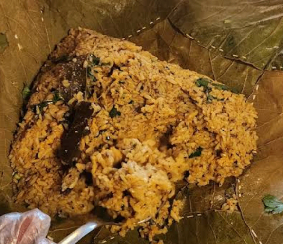 Pottalam Aatu Erachi Briyani (Mutton Biryani) at Tinnai Mess - Gramiya Manam, Chennai