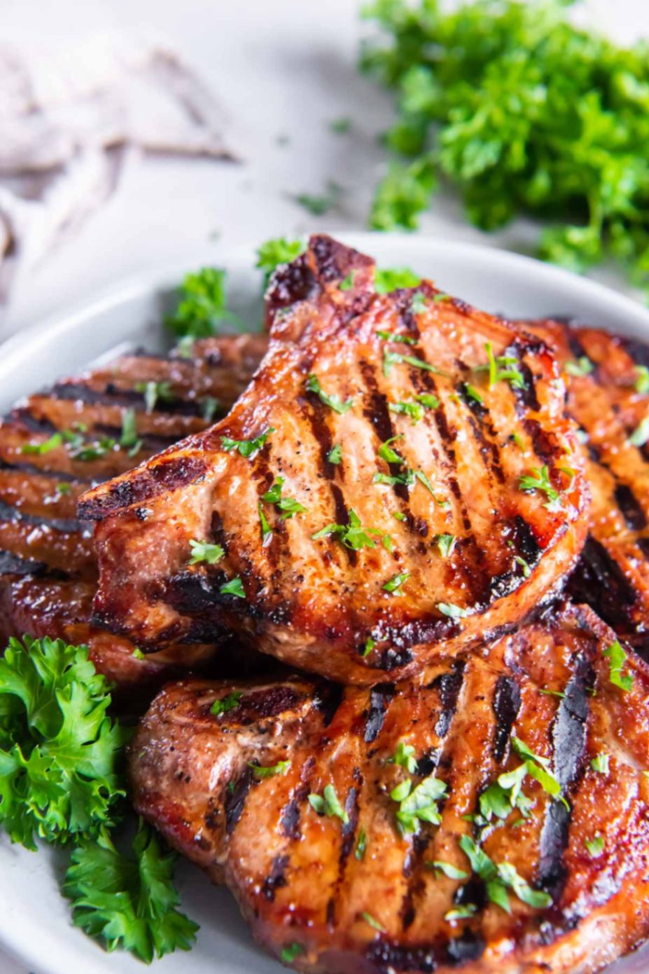 Peppery Grilled Pork Chops