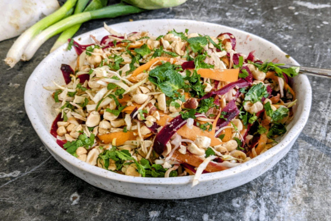 Pad Thai Salad at Coromandel Cafe, Pondicherry