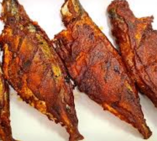 Mangalorean Fish Fry (Bangada) in Udupi